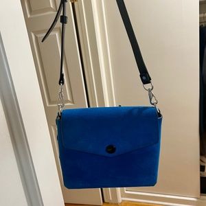Rag and Bone Atlas Bag blue suede